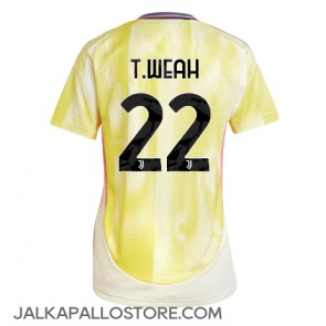 Juventus Timothy Weah #22 Vieraspaita Naisten 2024-25 Lyhythihainen